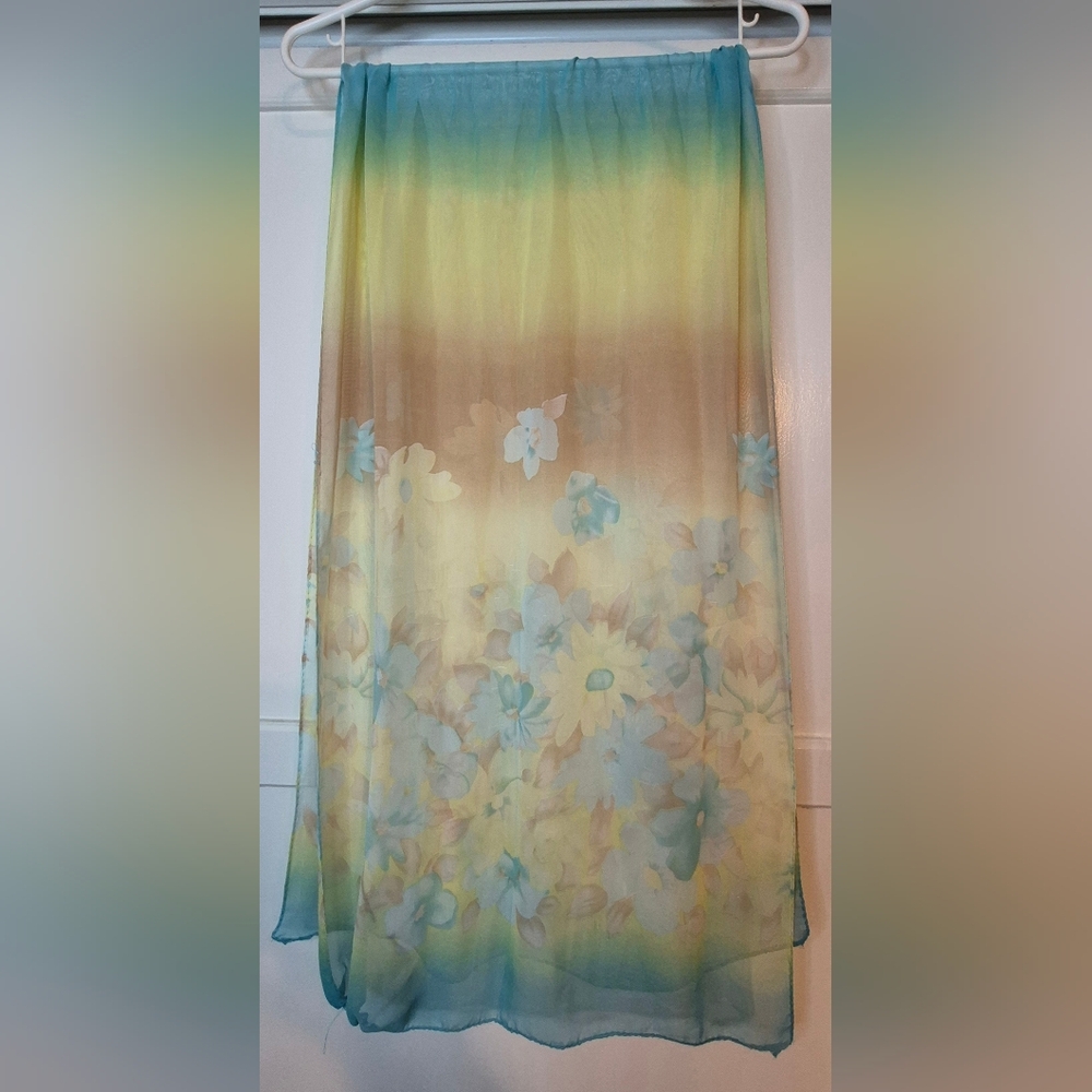 Floral Gradient Scarf